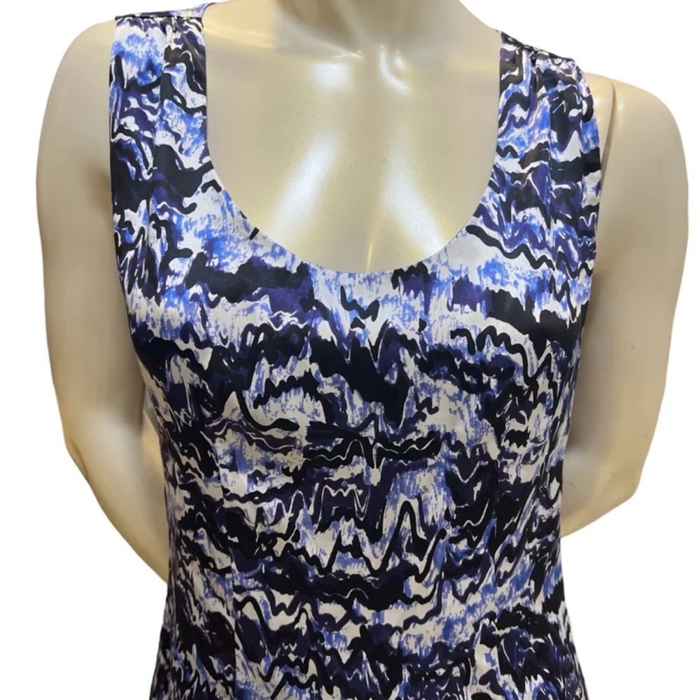 Balenciaga Blue and Black Abstract Tank Top - Picture 2 of 8